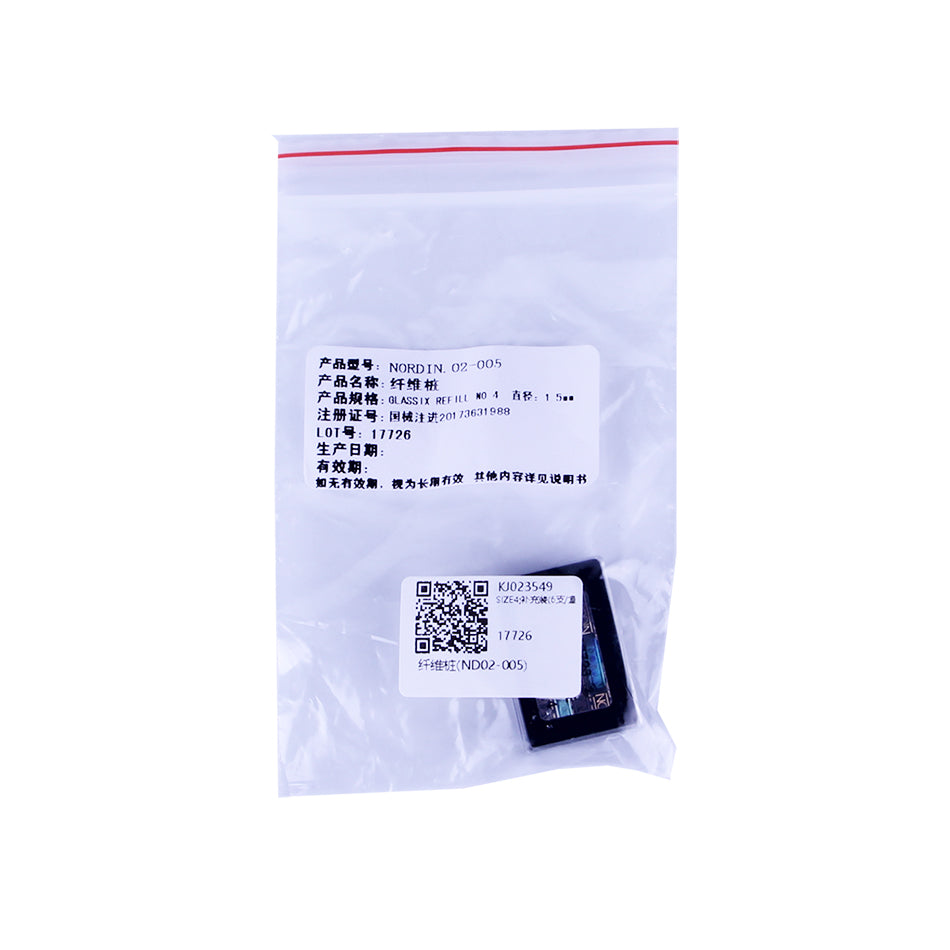 诺丁 玻璃纤维桩补充装 SIZE4(直径1.5mm) 6支/盒 ND02-005