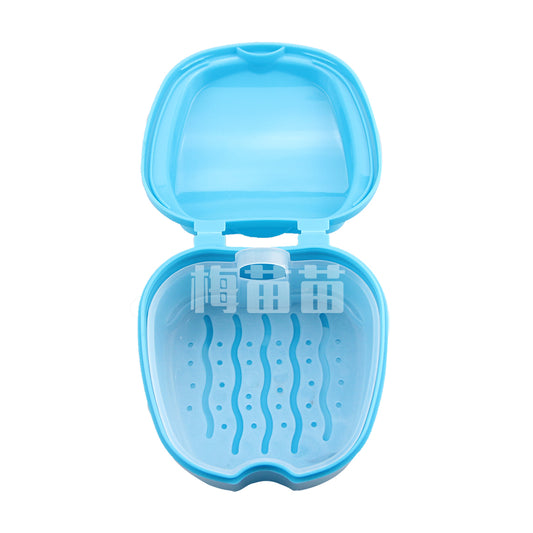 中皓康 假牙清洁盒/义齿清洁盒(带网筛) 欧式(白色凹形)