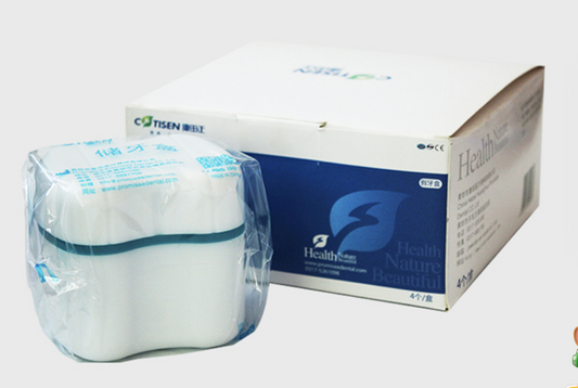 康田正/COTISEN 储牙盒/带镜义齿盒/牙托盒/假牙清洗盒/便携式牙盒/牙齿收纳盒（颜色随机） 大上开储牙盒DB04 单位：个 每箱：200个