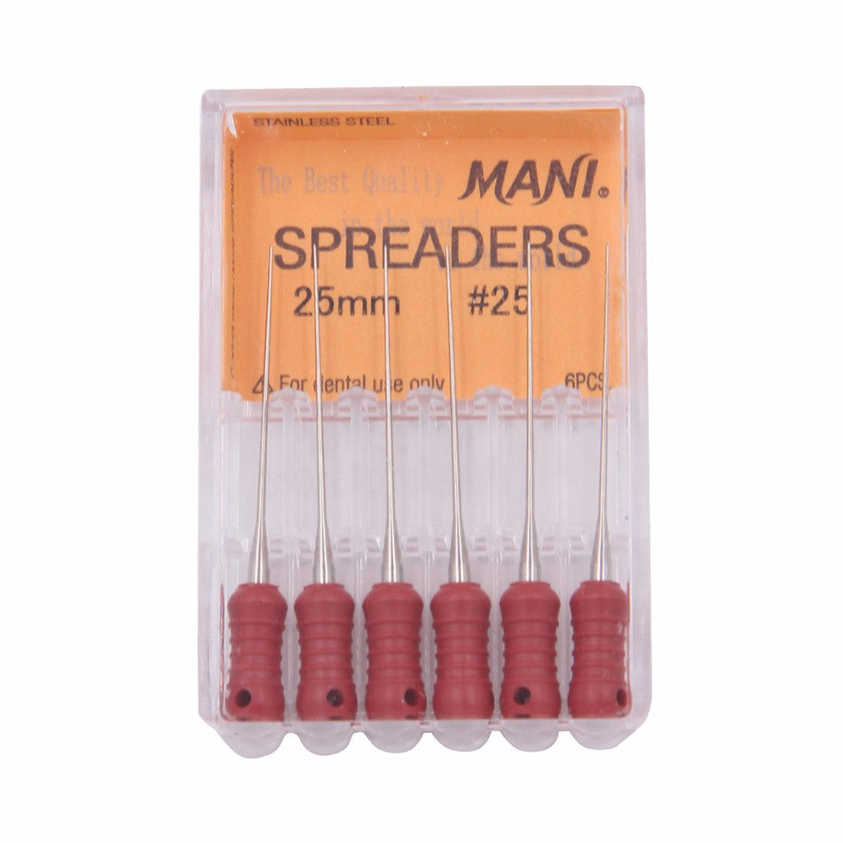 MANI root canal filling instruments/lateral condensers 02 taper 6 pieces/box 21mm #15