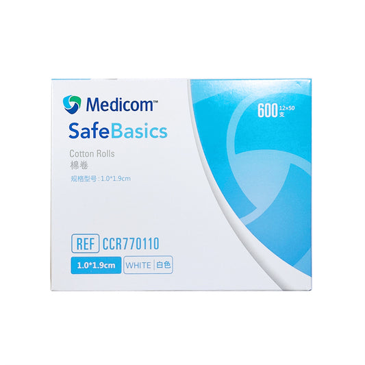 Medicom/麦迪康 医用脱脂棉卷 儿童款（白色） 1.0*1.9cm 600支/盒