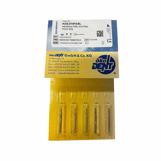 奥一齿科 去残根车针 钨钢车针 10支/板 H33L 014 FGXL