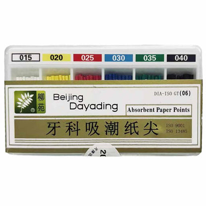 Liuyuan/Dayading Dental Absorbent Paper Tip 06 Tapered Simple Packaging 100pcs/Box 20#