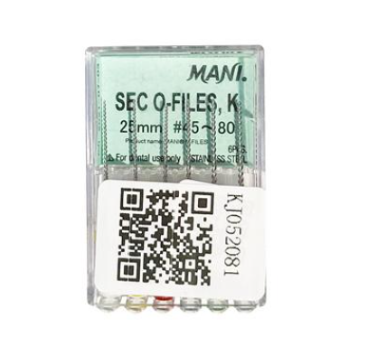 马尼/MANI 根管锉SEC OK锉(90°提拉切割+上下提拉切割) 6支/板 21mm 08#