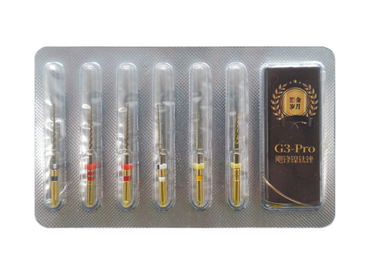 固特优邦 2021 G3-Pro鎏金岁月 飓锋镍钛锉 机用根管锉 机扩针 6支/盒 21mm (混装)