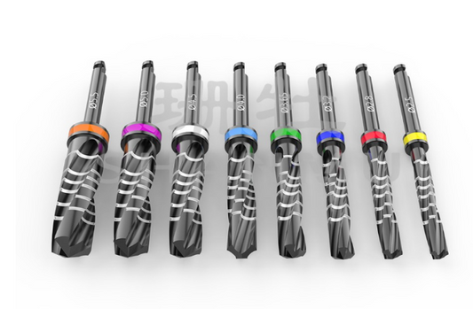 珊牡 骨科电钻头/扩孔钻（适配:以色列种植系统，及AB,雅定、mis、科特斯等与以色列通用的种植系统） 2.5x19(F-KKZ-AB-2519)